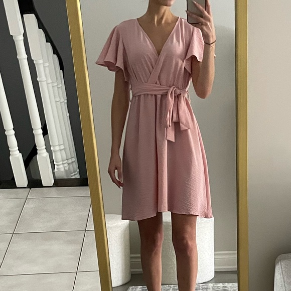 Blush Wrap Dress - Picture 4 of 4